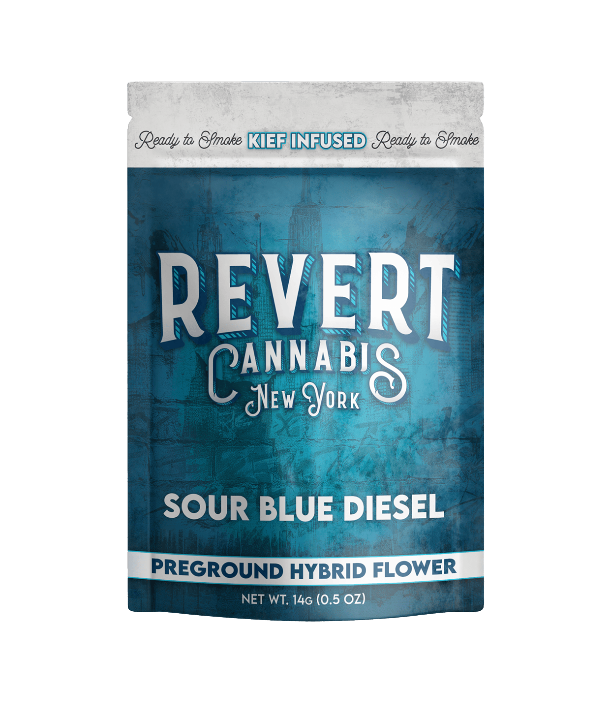 Revert Cannabis | Sour Blue Diesel | Kief-Infused Ground Flower | 14g