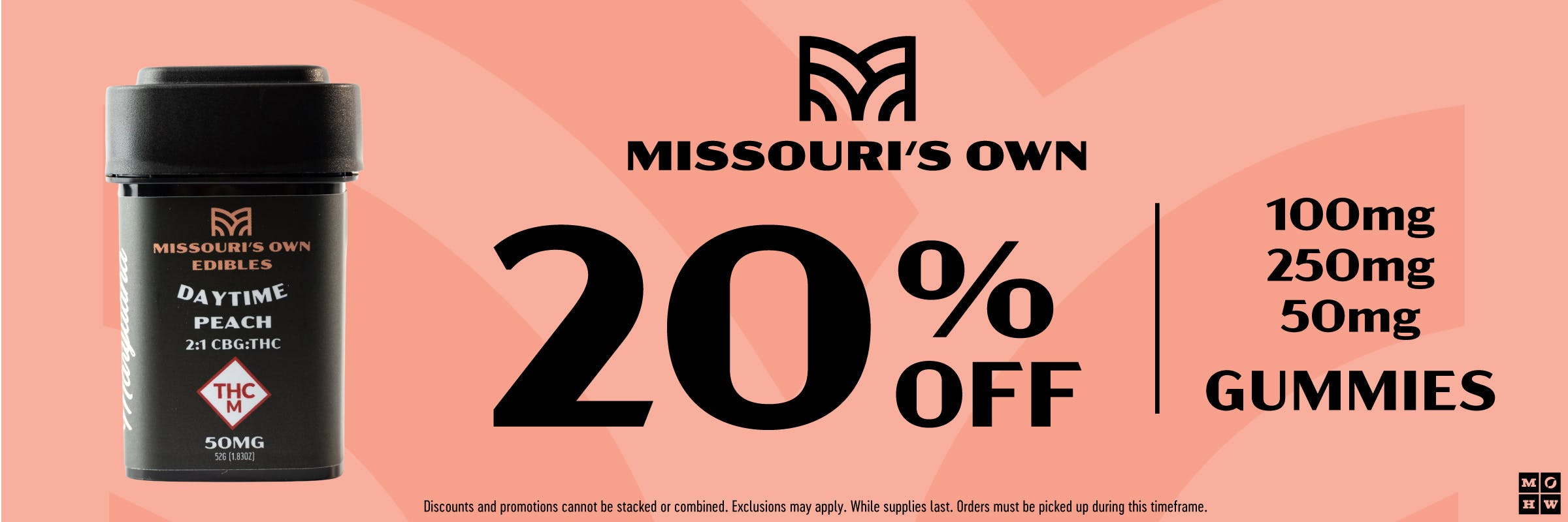 20% off mo own