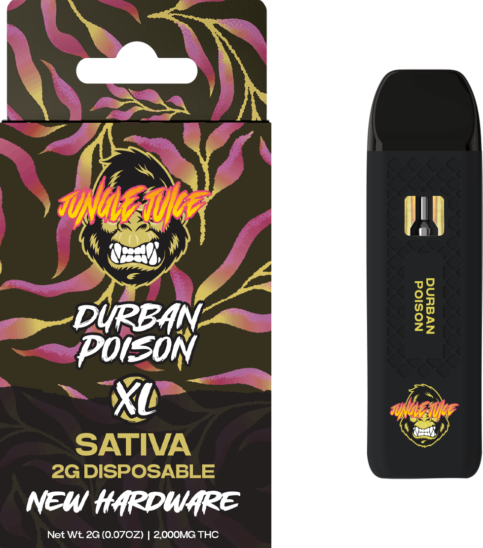 Product: JUNGLE JUICE | DURBAN POISON | DISPOSABLE SATIVA