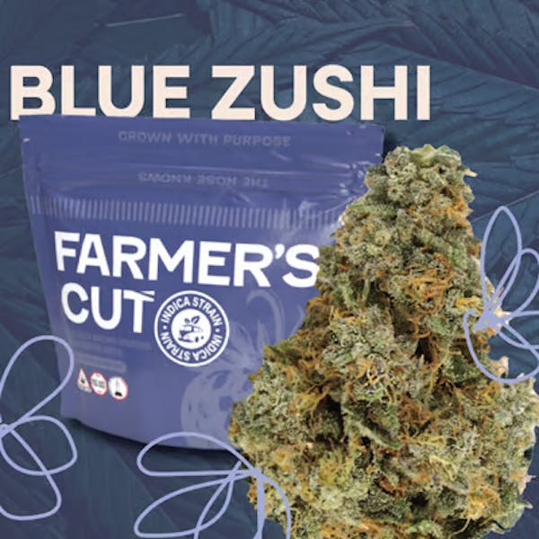 Blue Zushi (IH) - 3.5g - Farmer's Cut