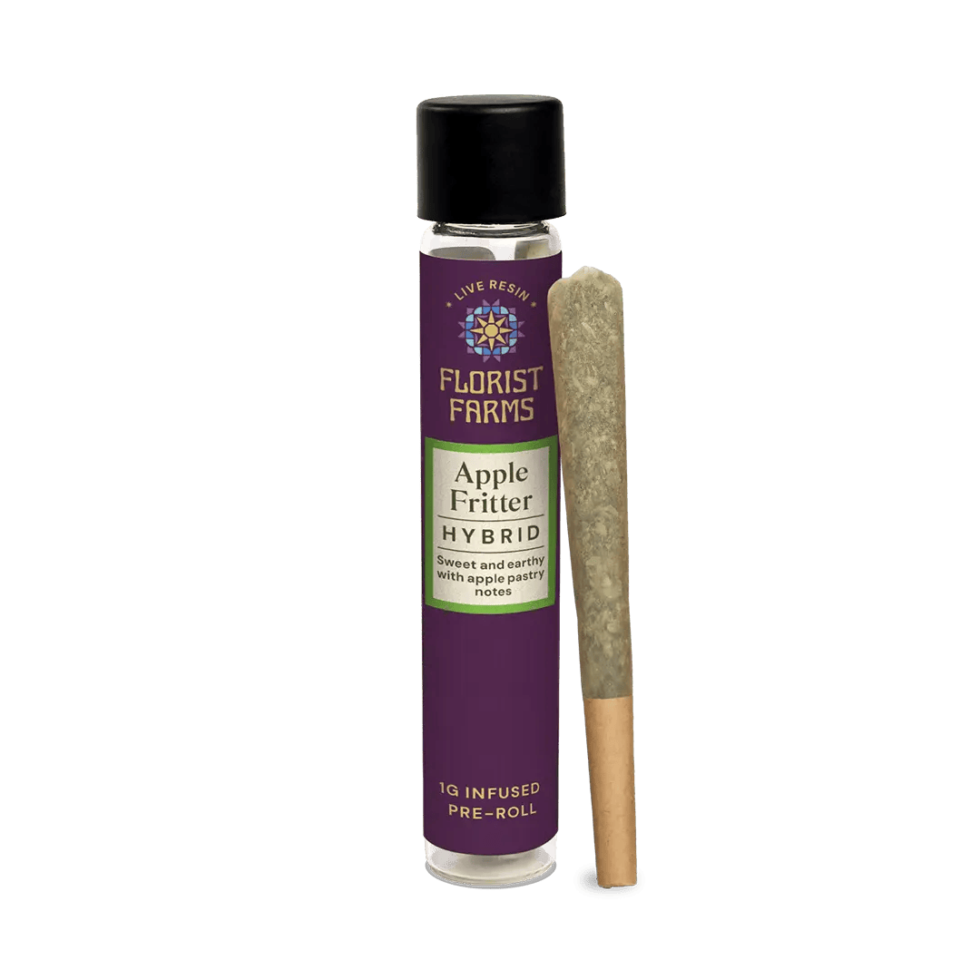 Florist Farms - 1g Live Resin & Diamond Infused Preroll - Apple Fritter