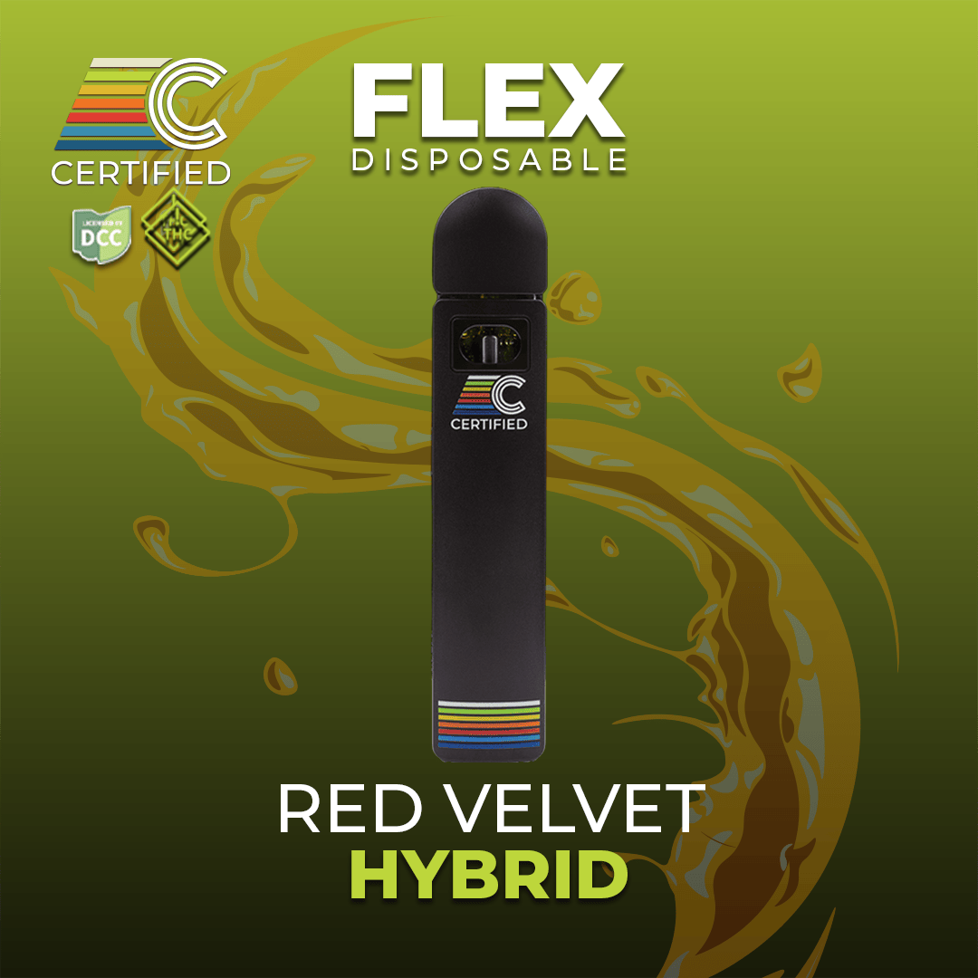 Red Velvet - FLEX | 1g Distillate Disposable | CERTIFIED Dayton Patterson