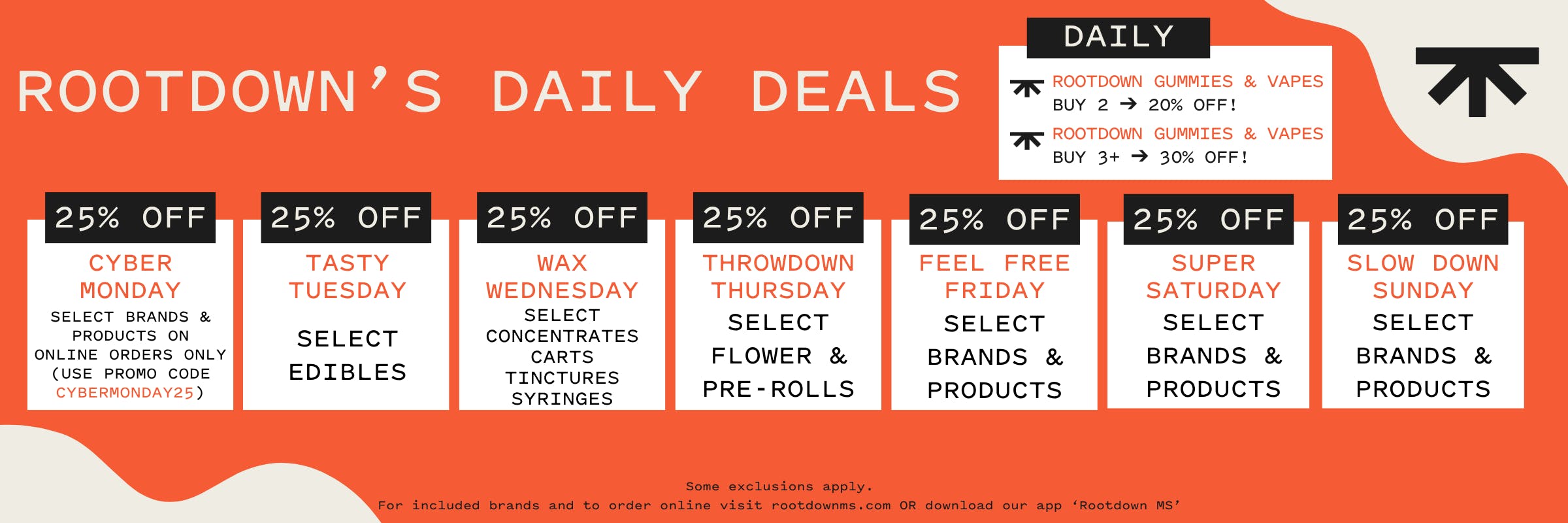 Daily deal, Mississippi Cannabis, Medical Marijuana, Discounts, Deals, Promos, sale