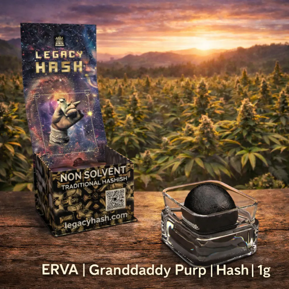 Product ERVA | Granddaddy Purp | Hash | 1g