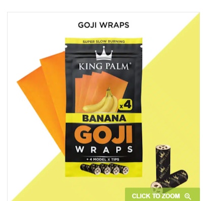 Product NC King Palm Goji Wraps - Banana 4pk