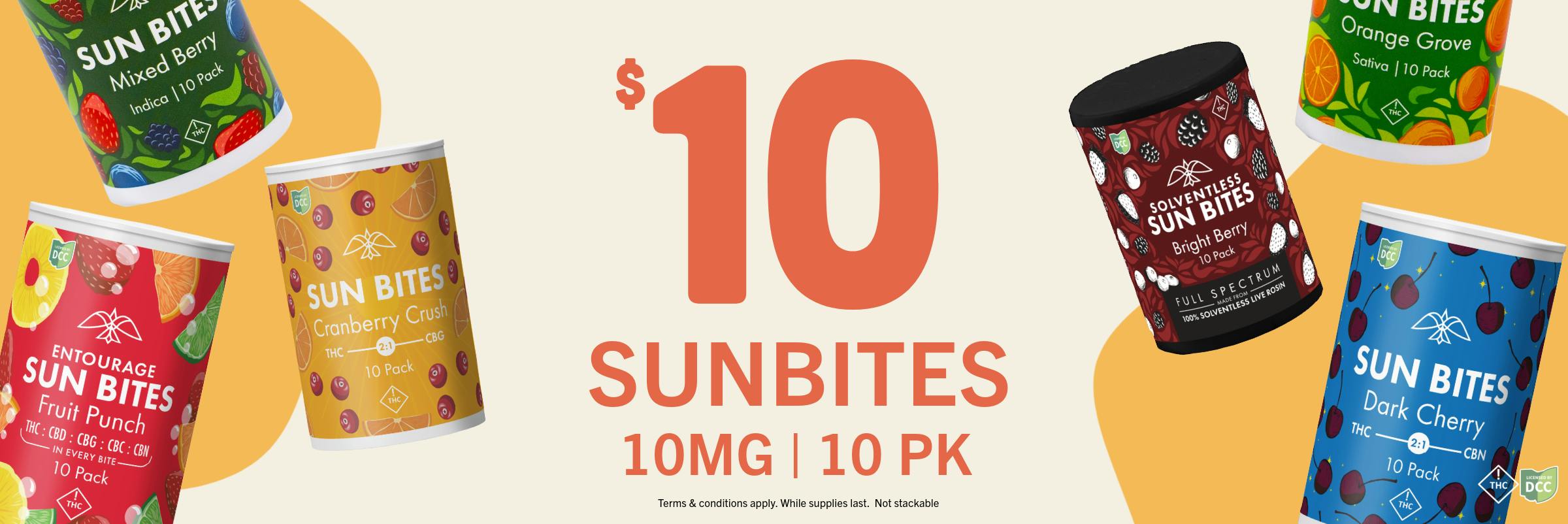 $10 SUNBITES SALE