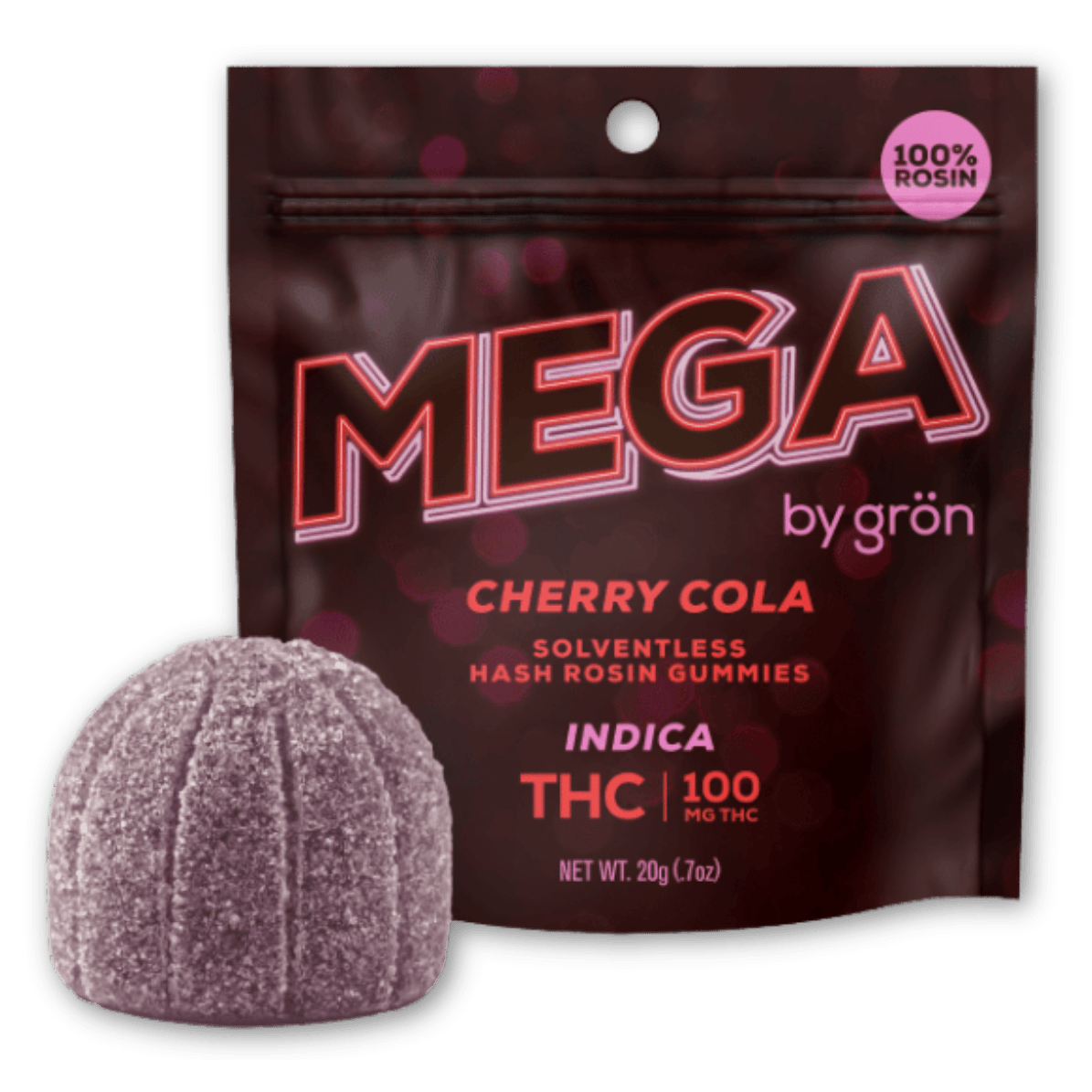 Mega - 100mg Rosin Gummies - Cherry Cola