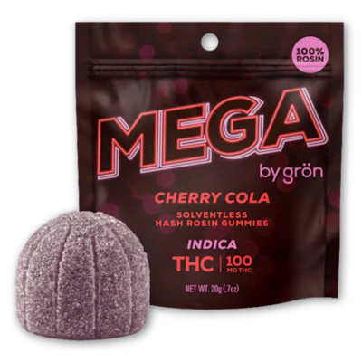 Mega - 100mg Rosin Gummies - Cherry Cola