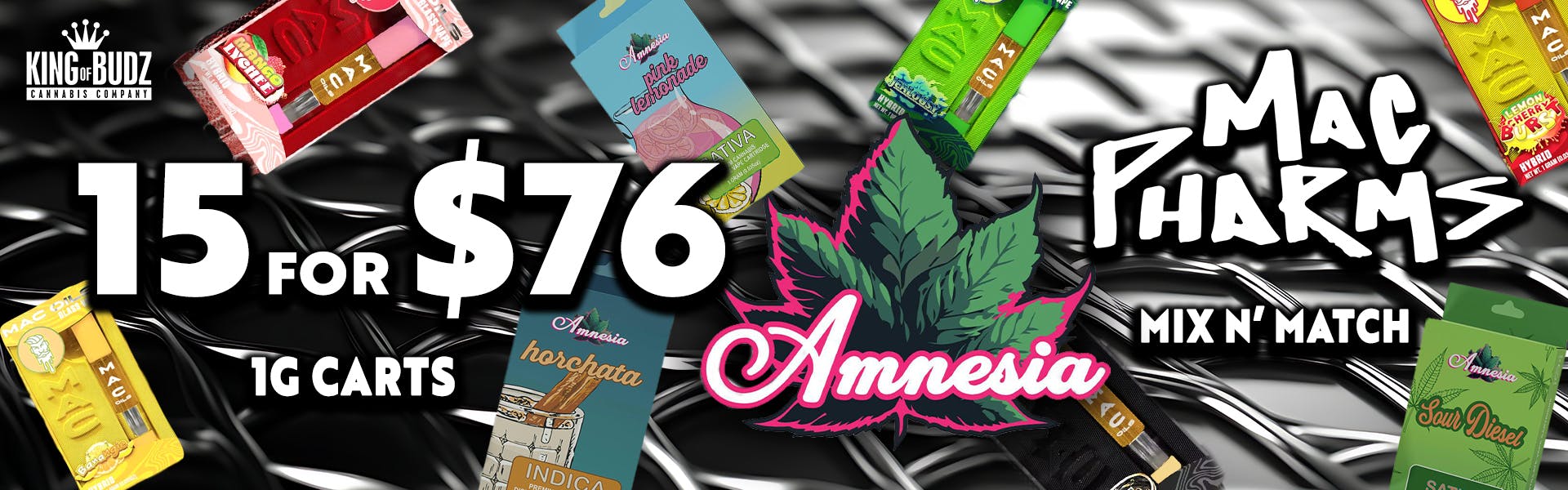 Mac Pharms Amnesia AND 1g Cart 15/$76