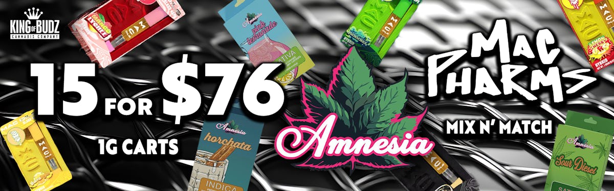 Mac Pharms Amnesia AND 1g Cart 15/$76