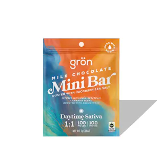 1:1 Milk Chocolate Mini Bar - Daytime Sativa - CBG/THC