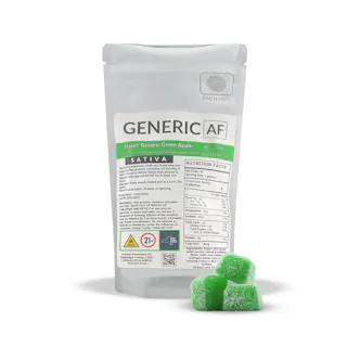Generic AF | Gummy | Green Apple | 100mg 20pk
