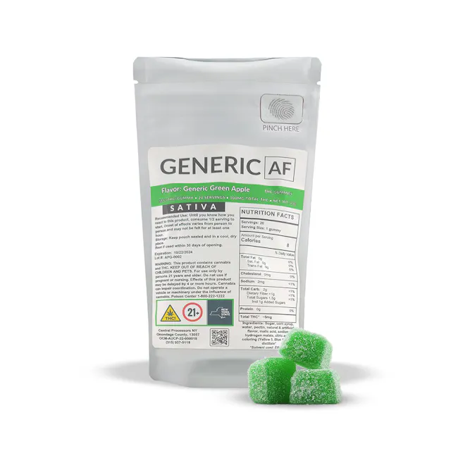 Generic AF Generic AF | Gummy | Green Apple | 100mg 20pk