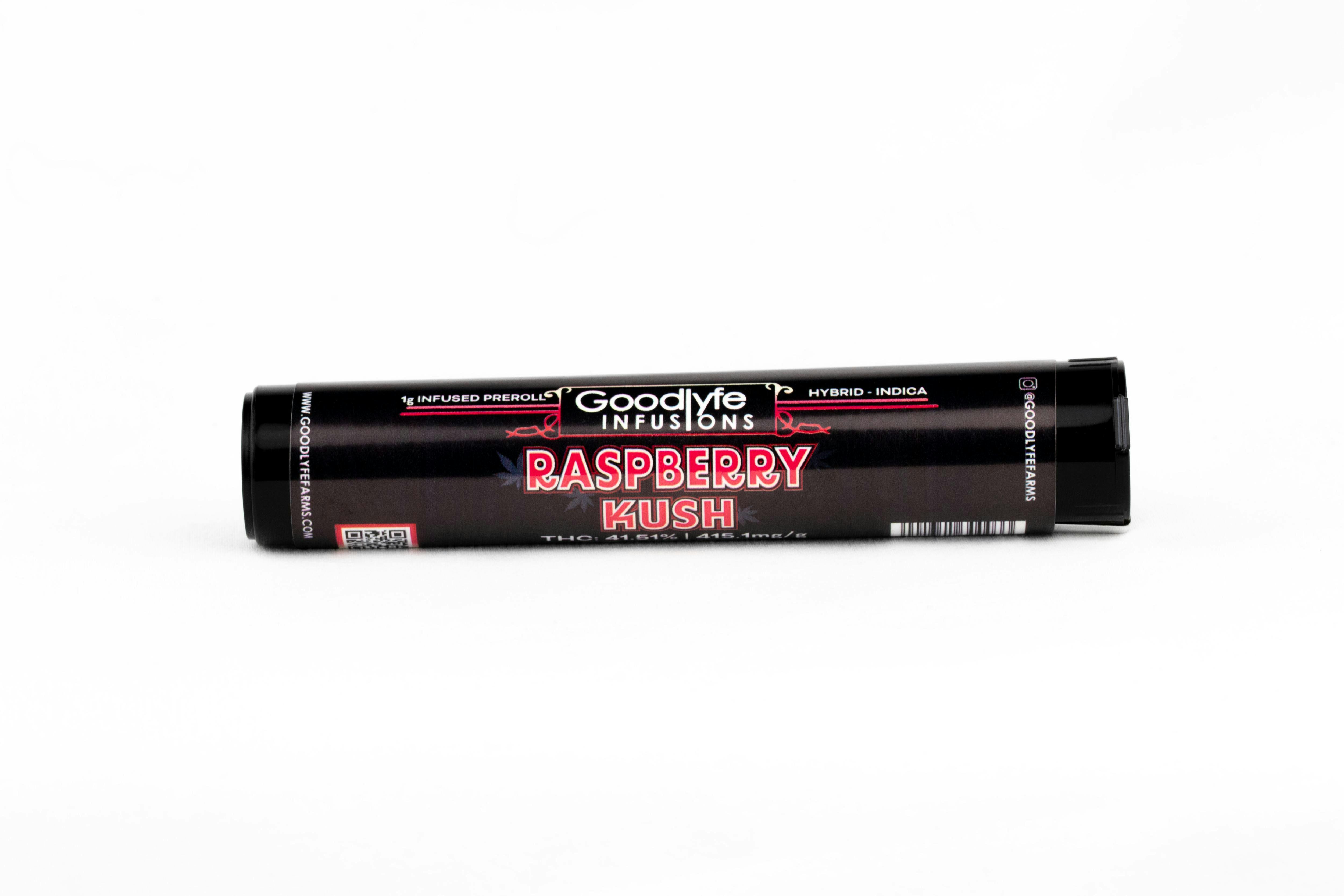 Raspberry Kush | Infused Pre-roll | 1g by Goodlyfe | Buy Online ...