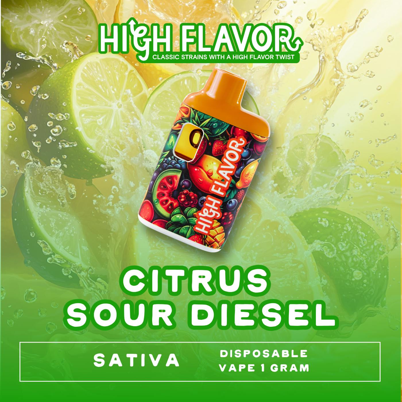 New!!! Citrus Sour Diesel I Disposable Vape