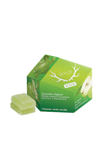WYLD | Sour Apple | Sativa | Edible | 10 Pk-1
