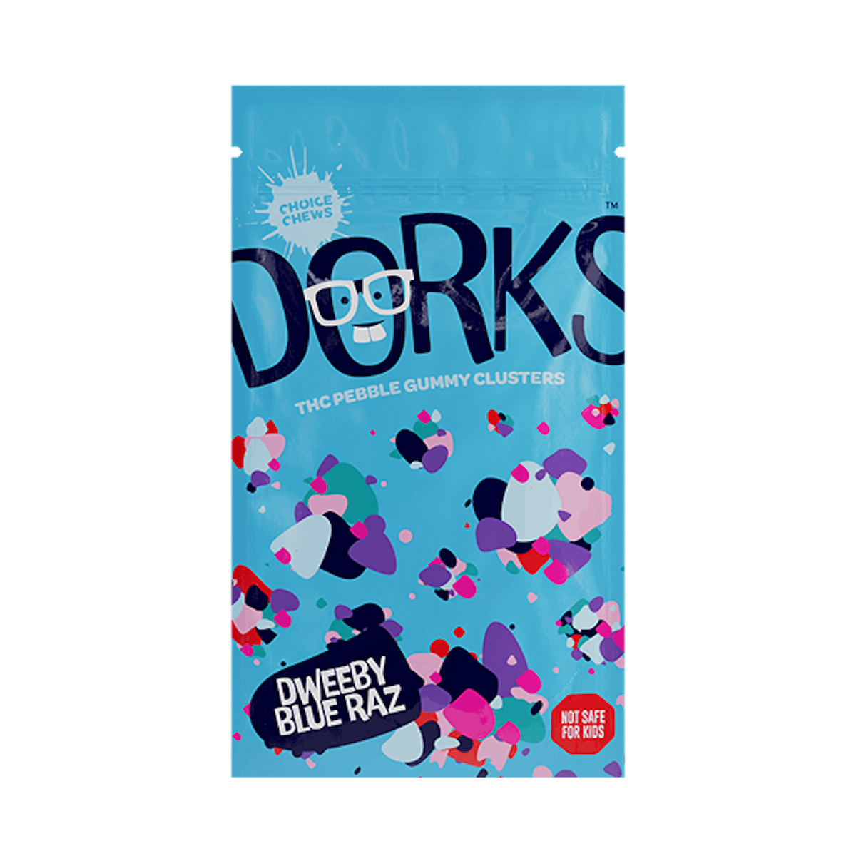 Photo of Choice Chews | Dweeby Blue Raz | Dorks | 100mg (Sativa)