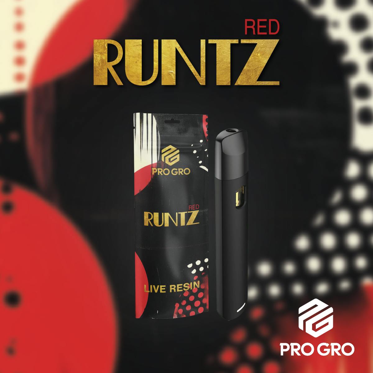 Pro Gro - 1g Live Resin Disposable - Red Runtz