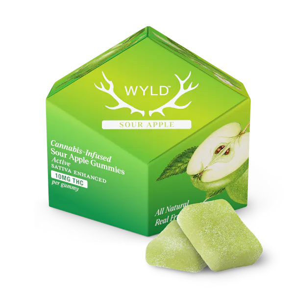 Wyld Gummies - Sour Apple (100mg)