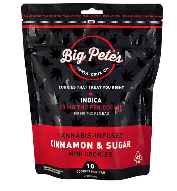 Big Pete s 100mg 10pk Cookies Cinnamon Sugar One Plant