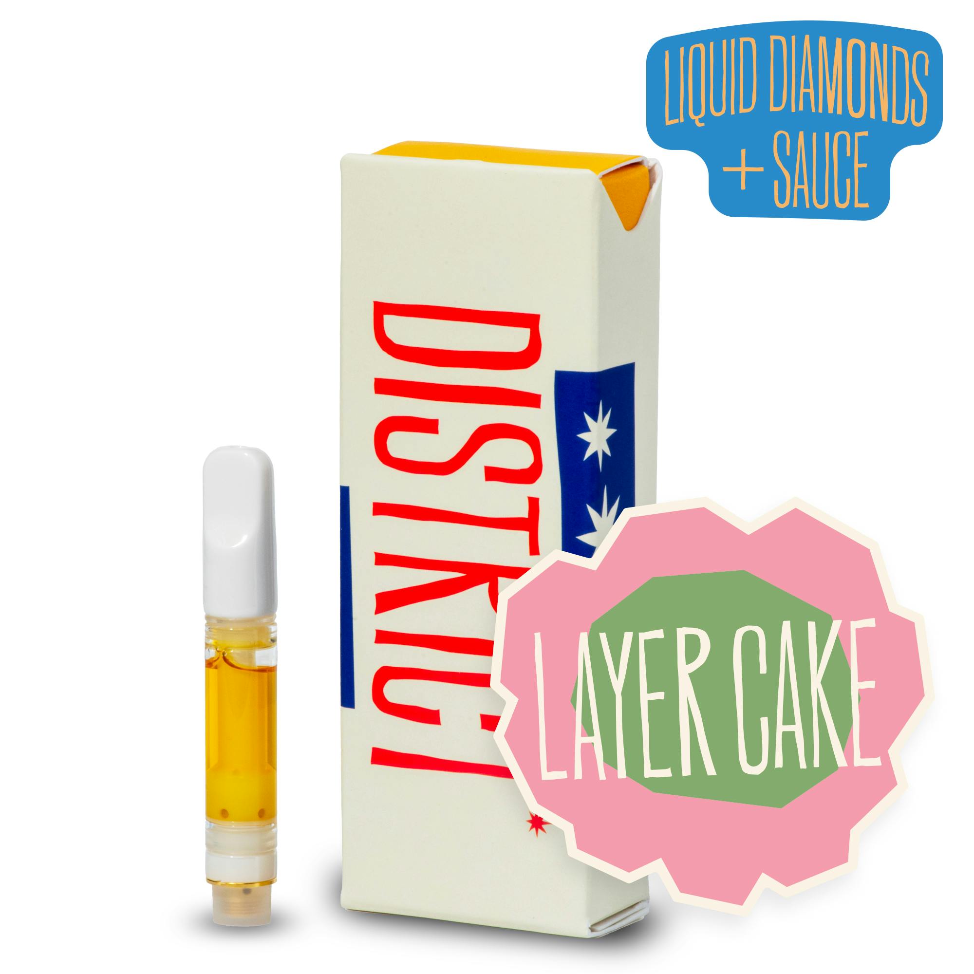 vape district juice Shop District Cannabis Layer Cake Liquid Diamonds and Sauce Cartridge in  Hagerstown
