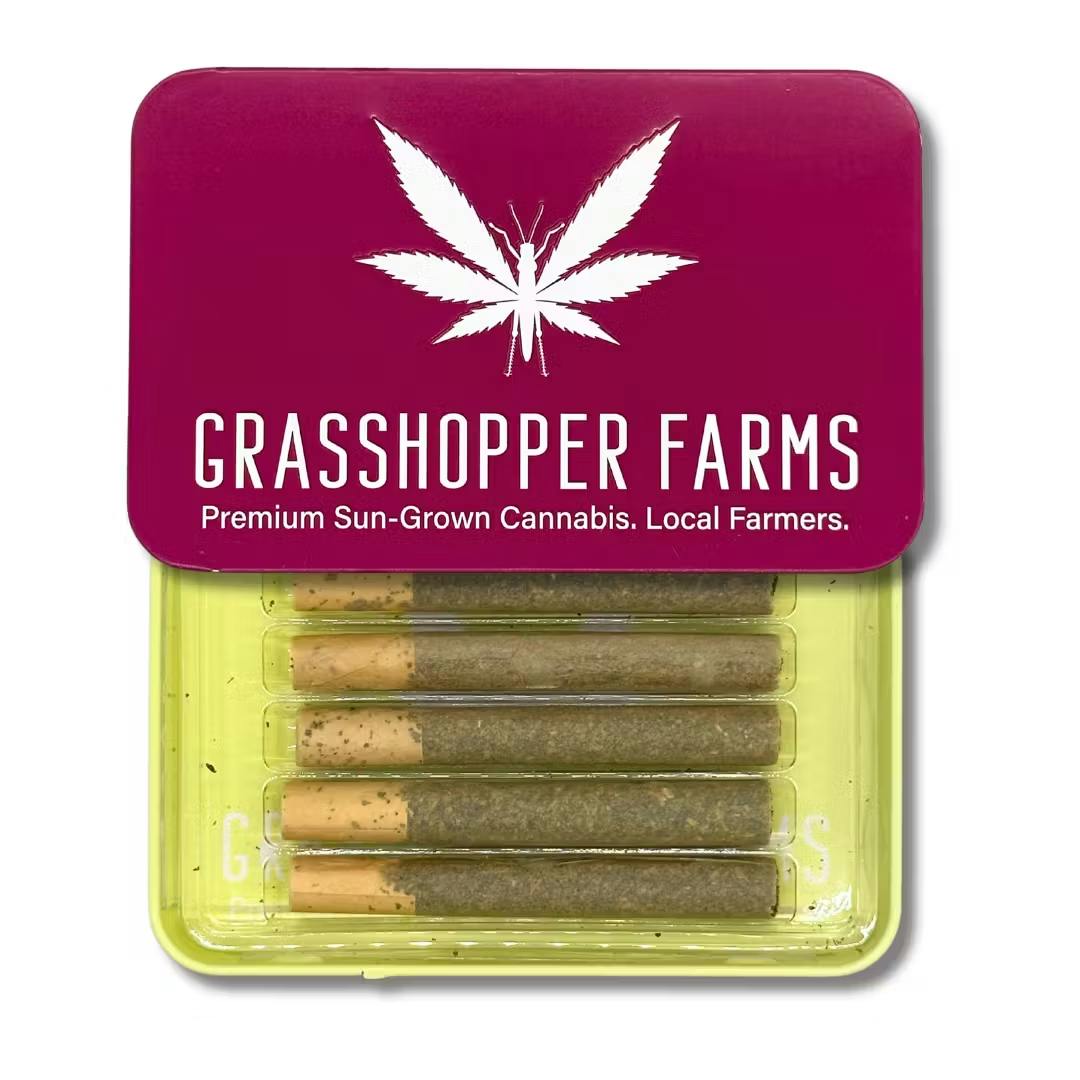 Product: Grasshopper | Strawnana  5x1g Infused Pre-Roll Pack