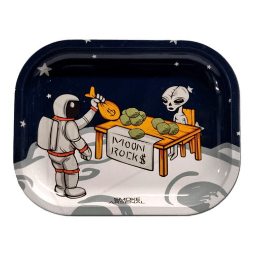 Arsenal - metal rolling tray - small - moon rocks