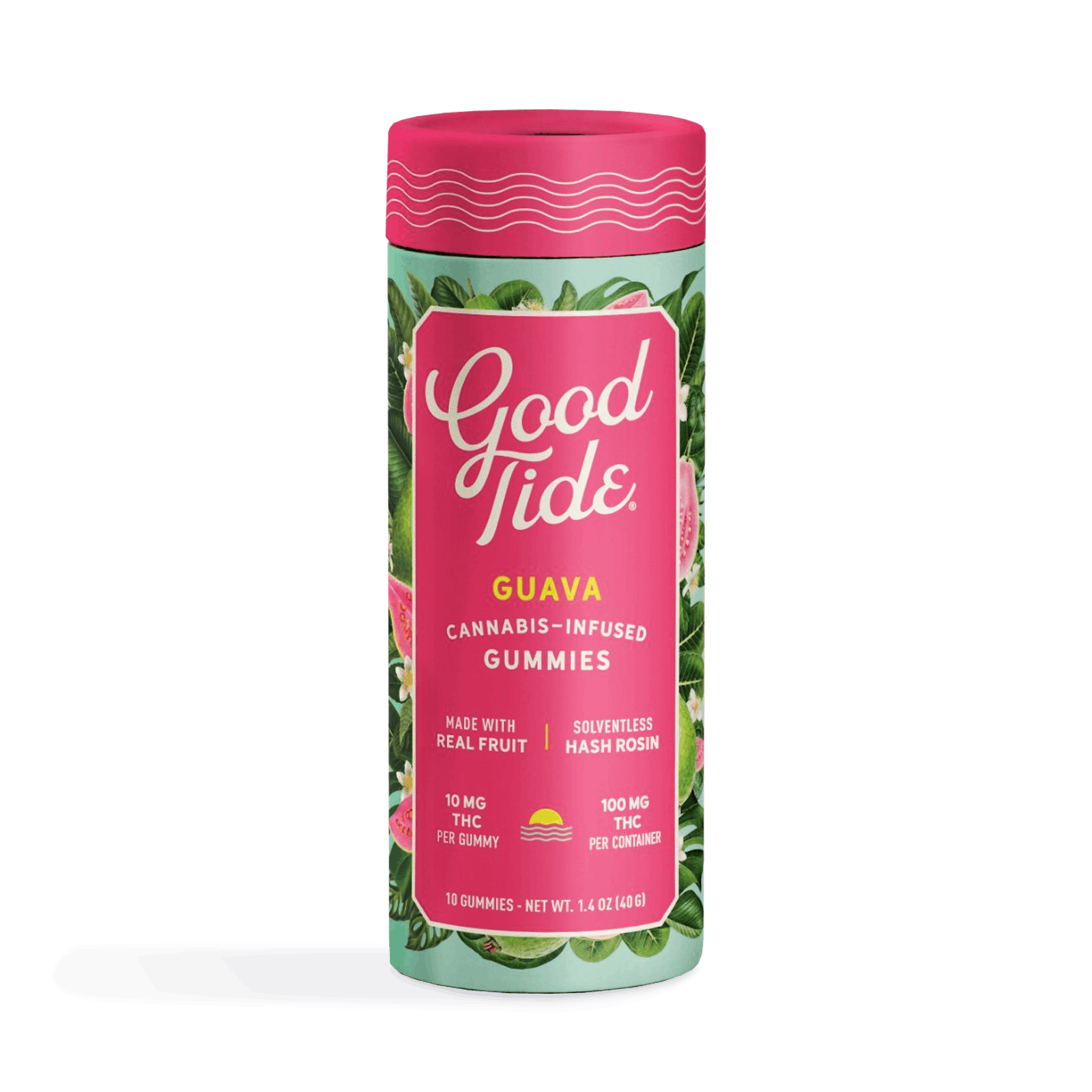 Buy Good Tide Guava Solventless Hash Rosin Gummies | 100mg Online 