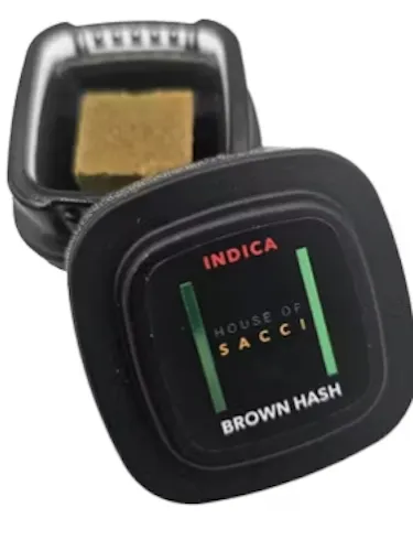 House of Sacci Hash Bar | 1g | Indica Brown Hash (I)-active