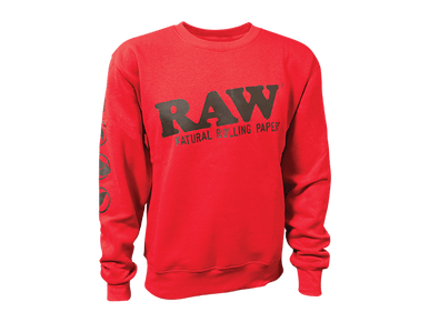 Raw - crewneck sweatshirts - red - small