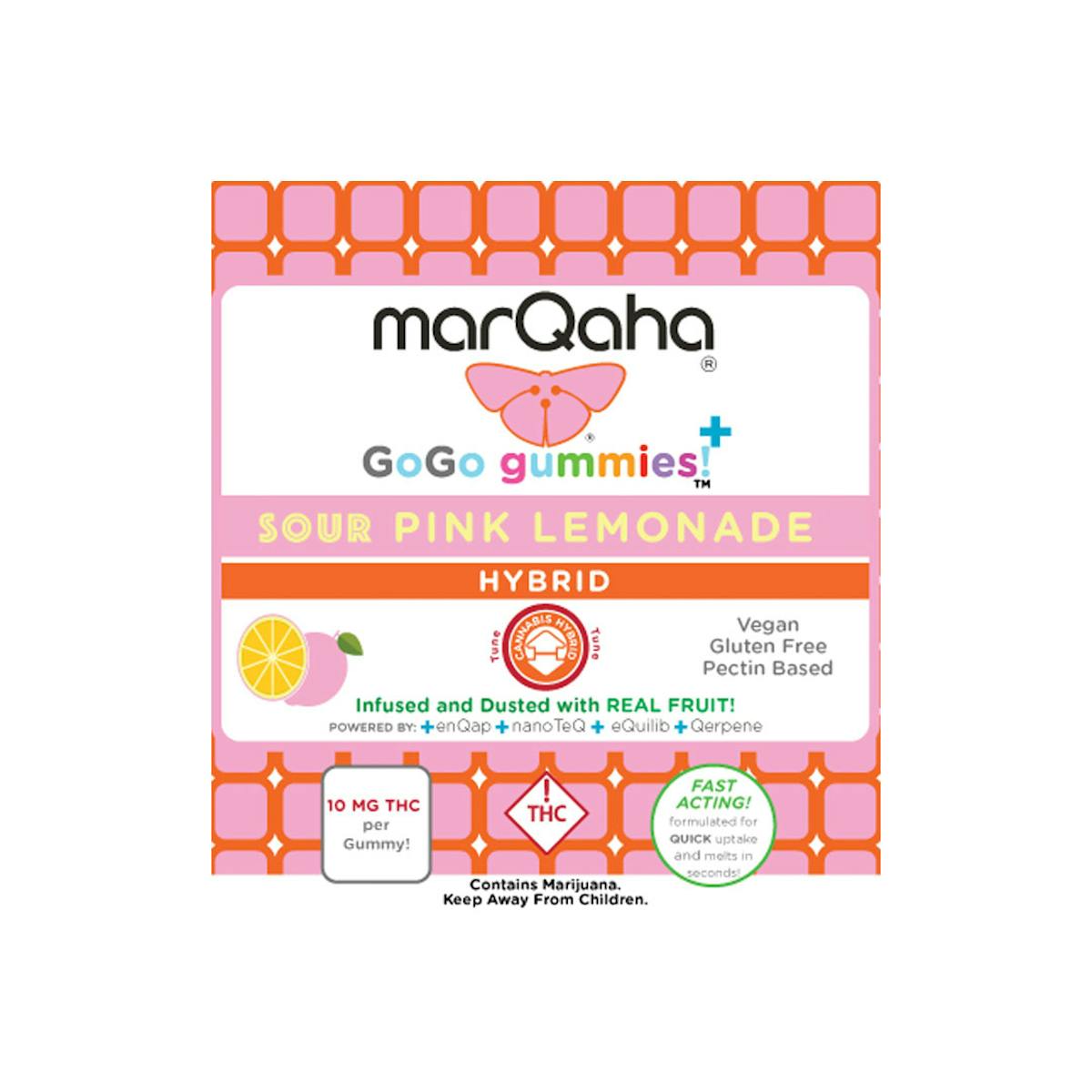 Photo of MarQaha | Gummies | GoGo Sour Pink Lemonade (Hybrid)