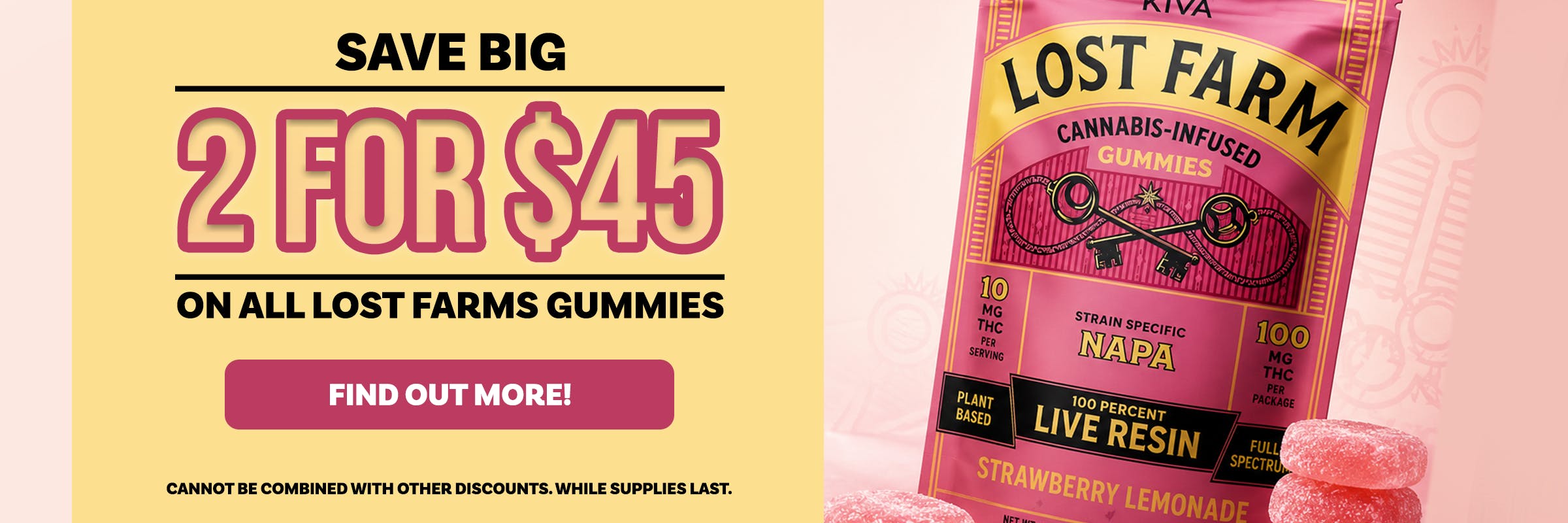 Lost Farm Gummies 2 for $45