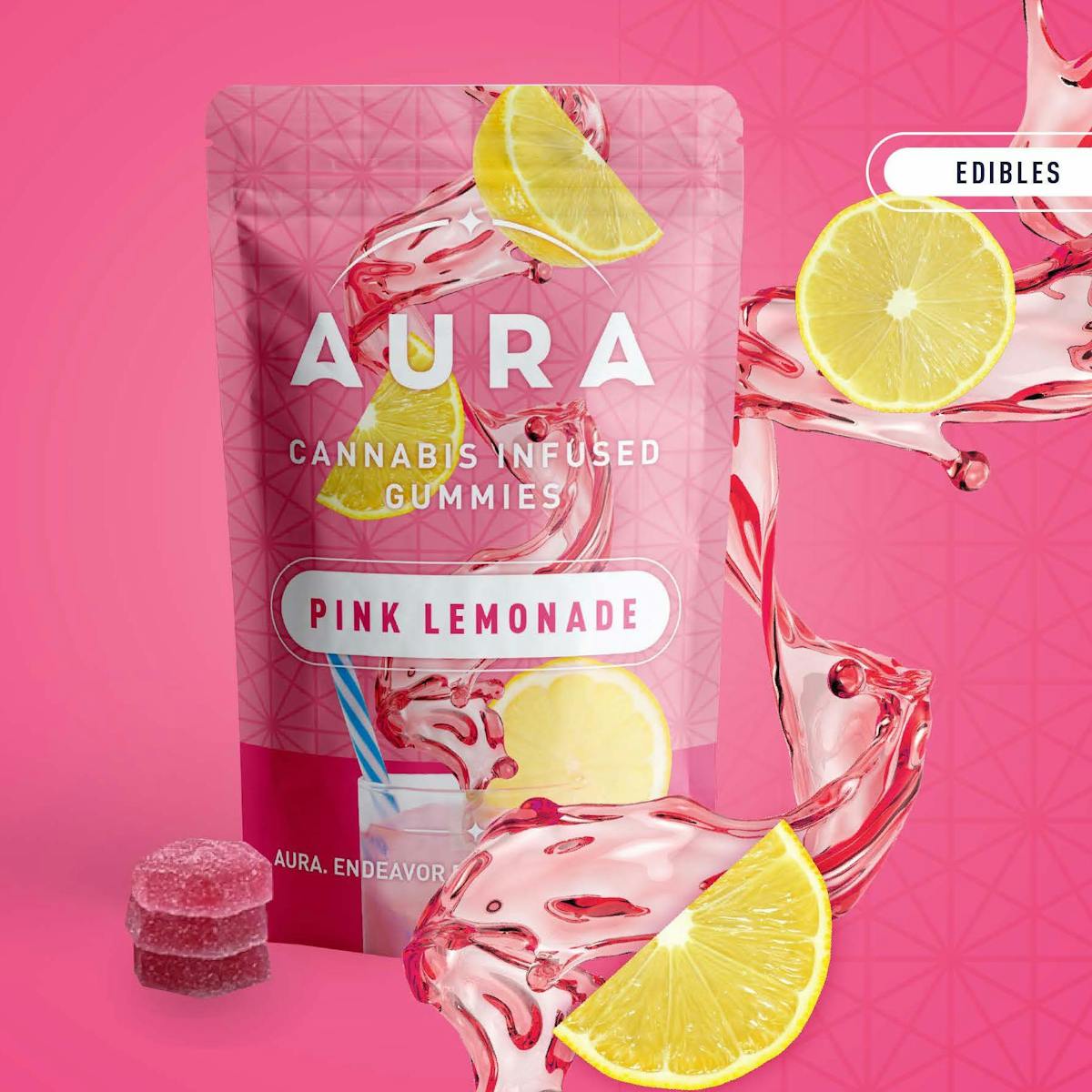 image of Pink Lemonade + CBC Gummies