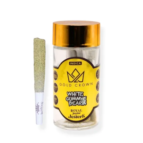 Gold Crown Jesters – 5-Pack 0.7g Tarantula Infused Prerolls – Pre 98 Bubba-active