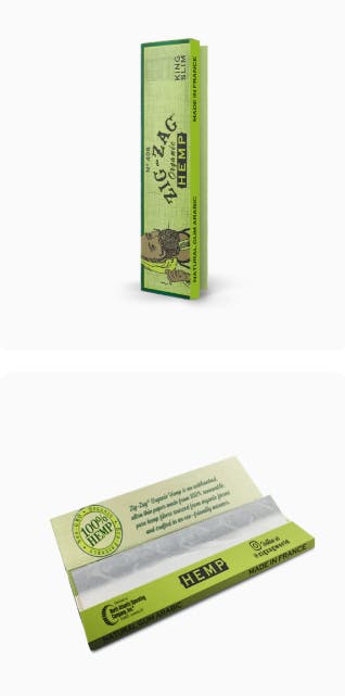 Zig-Zag ZIG-ZAG | ORGANIC HEMP KING SIZE SLIM | ROLLING PAPERS — ACCESSORIES