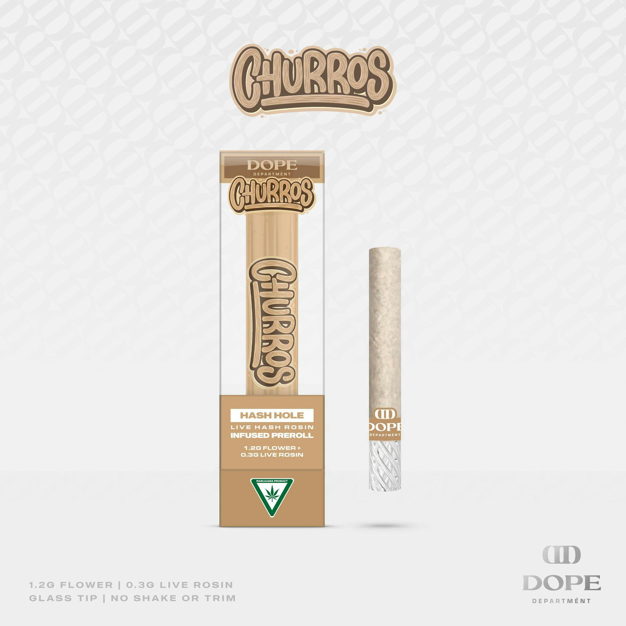 Dope Deprtment - 1.5g Infused Hash Hole - Churro OG