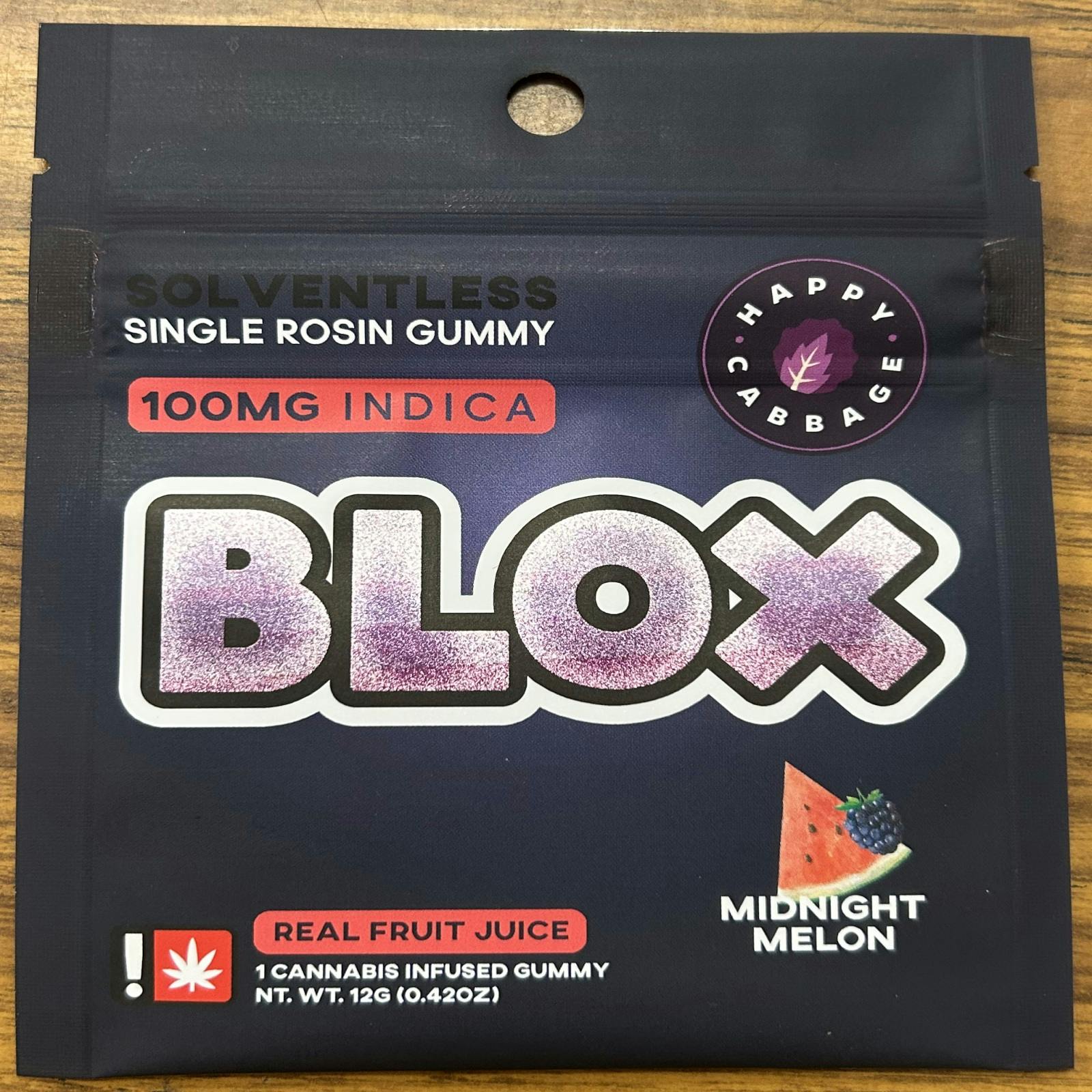 ぶどう　100DaysSavingChallengeBOX Happy Cabbage - Midnight Melon Gummy Single 100MG | Nectar - Sandy