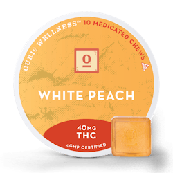 White Peach Fruit Chews [10pk] (400mg THC) High Dose