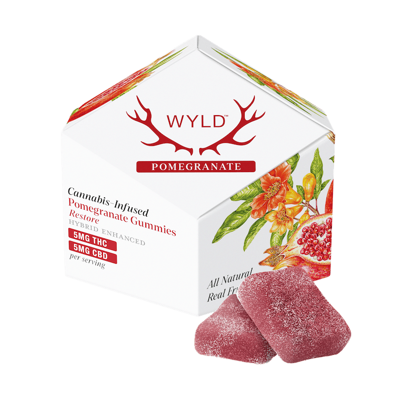 Product WYLD - Pomegranate 1:1 THC:CBD Gummies (100mg 10pk)