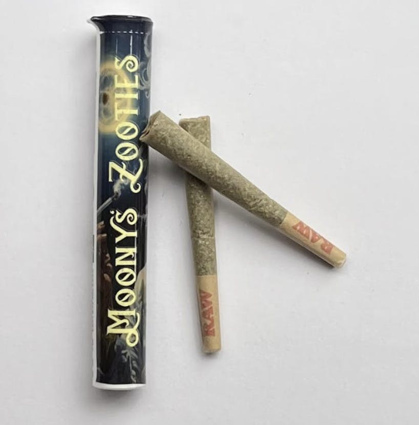 Moony's Zooties- 2pk Pre rolls .5g- White Widow