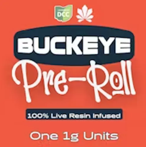 Buckeye | 92 Cookies | Live Resin Infused | Pre-Roll *RECREATIONAL ONLY*-active