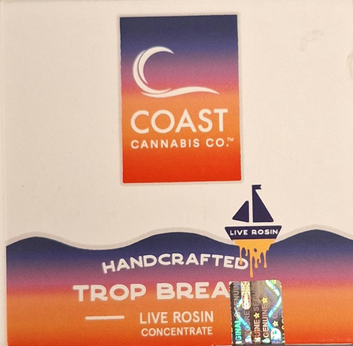 Photo of Coast Trop Breath 1g Live Rosin