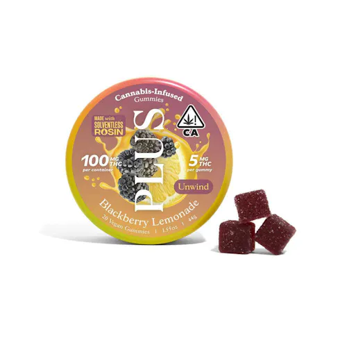 Plus – Classic – Blackberry Lemonade – Gummy – 2ct – 100mg-active
