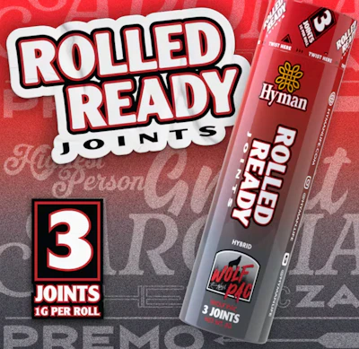 Hyman X Kevin Nash - 3-Pack 1g Prerolls - Wolfpac - PRE_ROLLS by HYMAN at King of Budz