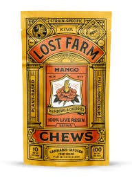 Product CL Kiva Lost Farm Live Resin Fruit Chews - Mango 100mg (10pk)