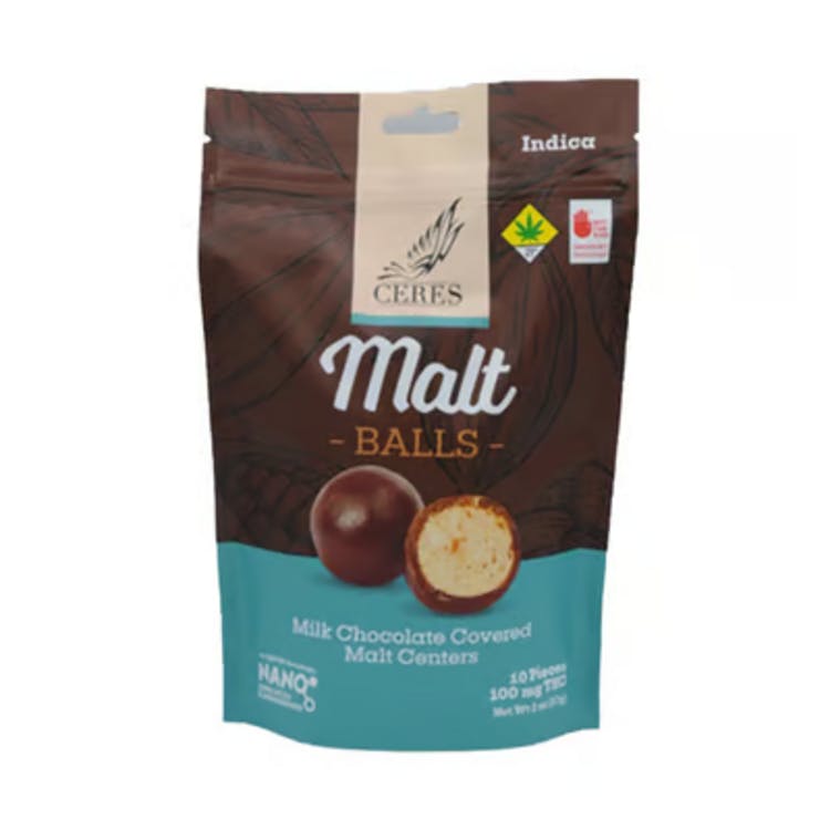 Ceres Garden 10pk Indica Chocolate Malt Balls c - Canna4Life