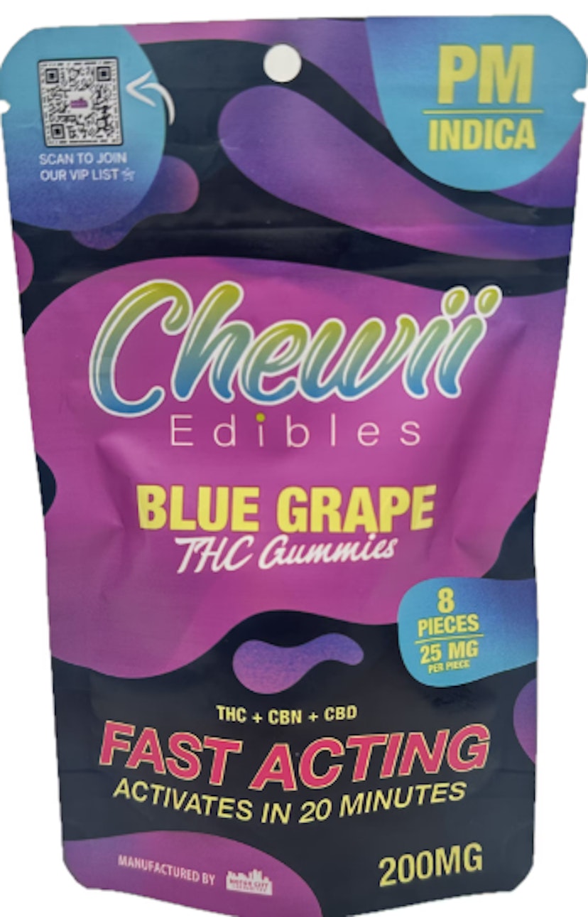 Chewii - Blue Grape Fast Acting 200mg Gummies