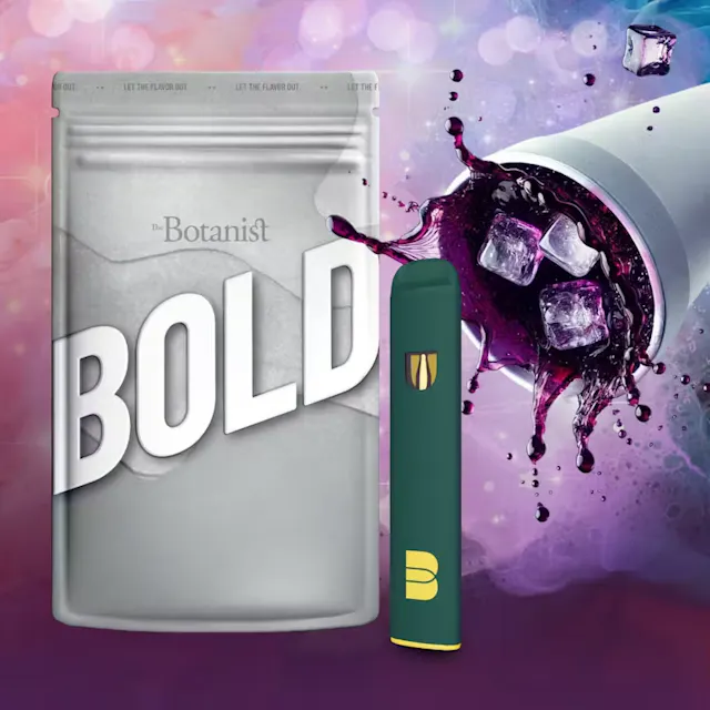 The Botanist BOLD Disposable Purple Drink 1g (indica, disposables)
