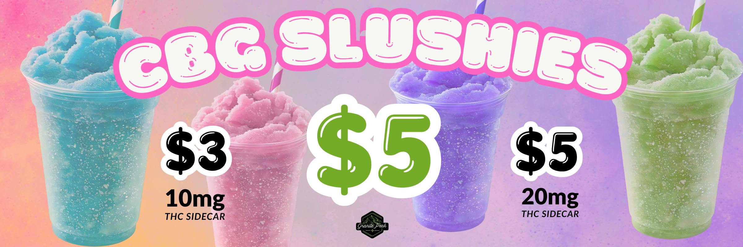 slushies, summer, heat, cool down, chill, cbg, giggles, sidecar, the, dispensary near me
