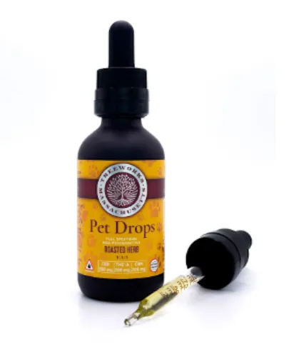 Roasted Herb Pet Drops 1:1:1 ( CBD:CBN:THC) – 60mL Tincture – Treeworks-1